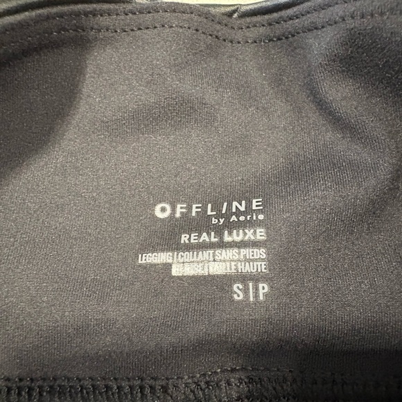 Offline By Aerie Real Luxe Faux Leather Leggings Size Small NWT - Picture 4 of 9